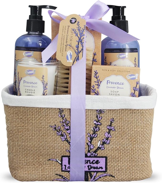 Gloss! GLOSS Gift Box for her | Lavender Bath Products | Christmas Gift Women | Beauty Gift | Original Gift for Women | Birthday Gifts for Mum | Body Care and Well|being Sets | Shower Set | TOILE - Image 2